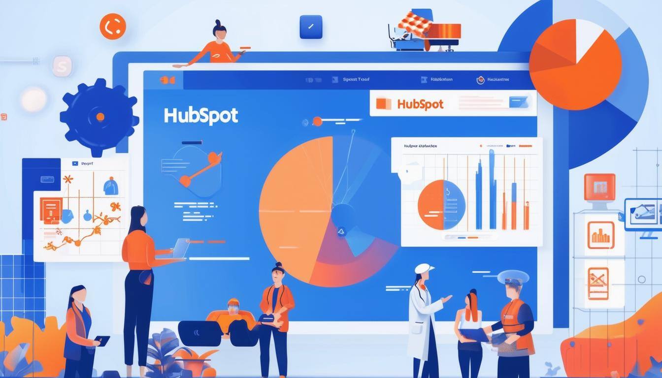 Create a graph which illustrates how various industries benefit from HubSpot’s tools